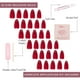 thumbnail image 4 of Press On Nails Glamnetic Classic, rojo opaco, tono frío, 4 of 6
