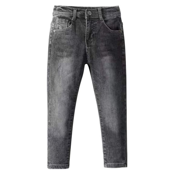 BULLPIANO Boy's Slim Fit Skinny Jeans Zipper Denim Jeans Pants