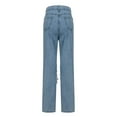 thumbnail image 4 of BRDFRL Women Ripped Boyfriend Jeans High Waist Baggy Denim Pants Y2K Distressed Streetwear Vintage Hiphop Dance Trousers Blue S, 4 of 8