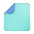 thumbnail image 1 of Bedding Bed Pads 34 X 36 Inches (Pack Of 4 Blue) Washable And Reusable Underpads For Adults Elderly And Absorbent Protective Pads, 1 of 9