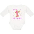 thumbnail image 3 of Inktastic It's My First Birthday Boys or Girls Long Sleeve Baby Bodysuit, 3 of 5
