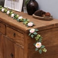 thumbnail image 5 of Flowers Green Vines and Champagne Roses Arrangement for Wedding Party Home Fireplace, 5 of 5