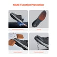 thumbnail image 4 of VEVOR Steel Toe Shoes for Men, US Size 11 Wide, Men’s Cushion Sport Safety Toe Athletic Work Shoe, Indestructible Safety Sneakers Lightweight,Breathable Industry Construction Work Shoes, Black, 4 of 9