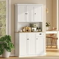 thumbnail image 2 of HOMCOM 71" Buffet with Hutch, Kitchen Pantry Storage Cabinet with Drawer, 2 of 10
