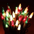 thumbnail image 1 of Guirnalda de luces navideñas HAYATA de 24 pies, 100 bombillas incandescentes, 1 of 7