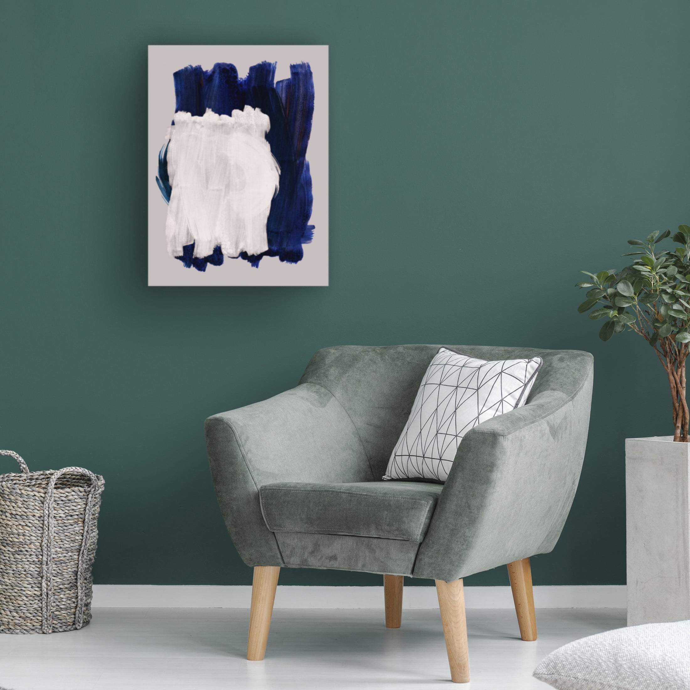 Trademark Fine Art Mareike Bohmer  Abstract Brush Strokes 14 Canvas Wall Art