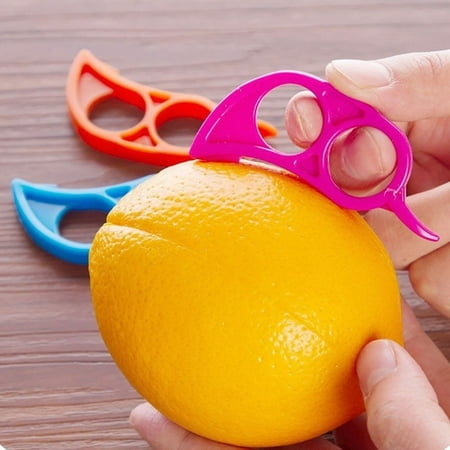 

Yin 6Pcs Lemon Citrus Peeler Plastic Fruit Orange Open Stripper Peeling Kitchen Tool