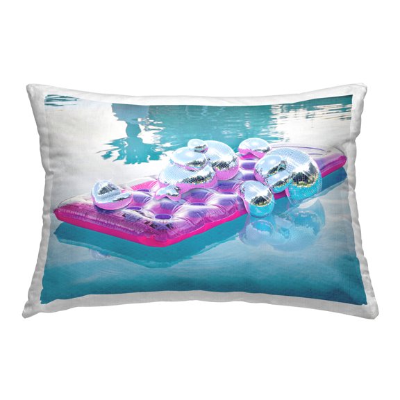 Stupell Industries Tropical Disco Pool Float Decorative Printed Throw Pillow Design by Ziwei Li