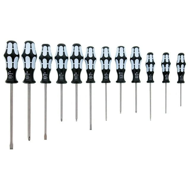 Wera Tools 05347903001 Stainless Steel Screwdrivers Set - 12 Piece
