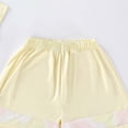 thumbnail image 6 of SGFCWSX Girls Summer Outfits Quick Dry Mesh Short Sleeve Top Elastic Waist Shorts Tennis 2 Piece Athletic Set for Kids Yellow Size 12, 6 of 7