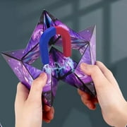 Lex 3D Magne Tic Magic Cube 72 Shapes Shifting Box Gift Puzzle Toys Purple Over 3 Years Old