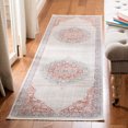 thumbnail image 2 of SAFAVIEH Kenitra Flowers Floral Bordered Polyester Area Rug, Ivory/Red, 4' x 6', 2 of 7