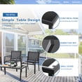 thumbnail image 3 of Sobaniilo 4 Pieces Patio Furniture Set Textilene Conversation Set Bistro Set for Lawn and Balcony, Black, 3 of 7