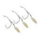 thumbnail image 2 of Juego de 3 anzuelos de pesca con cables, anzuelo de acero con alto contenido de carbono para agua dulce y agua salada 03 de oro (5.5 g) Macarena Cabeza Gancho de pesca de la cabeza de plomo, 2 of 8