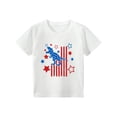thumbnail image 1 of Kid 4th of July T-Shirts Boys Girls American Flag Shirt Patriotic Top Short Sleeve Tees 4-12 Years, 1 of 5