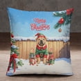 thumbnail image 2 of Merry Christmas Woofmas Xmas Noel Chinese Shar-Pei Elf Candy Cane Snow Pillowcase Double Sided Dog Lover Pillow Case Covers - 13017, 2 of 3