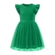 thumbnail image 5 of Vestido de Verano de Manga Corta Moda Primavera Y Verano Manga Corta Cuello Redondo Falda de la Princesa Ruffle para Diario, Viajes, Hogar, Vacaciones, Fiesta de Cumpleaños, 5 of 7