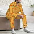thumbnail image 7 of Naloa Honeycomb Men’s Pajamas Set - Long Sleeve Button Down Sleep Shirt and Pajama Bottoms Sleepwear Set-Large, 7 of 7