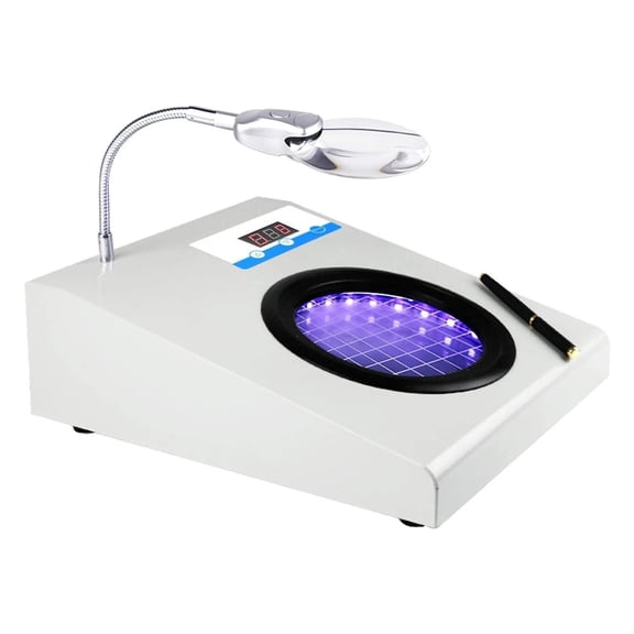 Eurhowing Professional Microbial Colony Counter with 9X Magnifying Lens & LED Light, Digital Bacteria Colony Counting for Food Safety, Water Testing, Medical Lab
