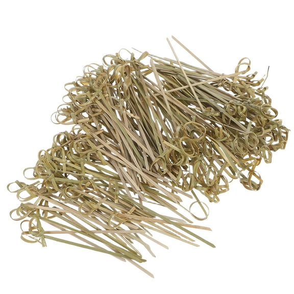 NICEXMAS 200 Pcs Light Green Disposable Fruit Picks for Party Decoration Sturdy Bamboo Cocktail Sticks 10.5CM