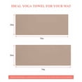 thumbnail image 6 of Beige Solid Color Yoga Towel for Hot Yoga Non Slip, Aesthetics Contemporary Luxury Yoga Mat Towel Absorbent Yoga Sweat Towels Microfiber Hot Yoga Blanket for Bikram Pilates 26"x70", 6 of 7