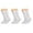 White, variant on Solid Cotton Cushion Crew Socks for Women and Men Turquoise 3 Pairs Size 9-11