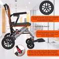 thumbnail image 7 of EastVita Portable Folding Wheelchair Travel Wheelchair with Handbrake Ultra-Light Wheelchair, 7 of 7