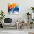 thumbnail image 2 of Stupell Industries Orange & Blue Abstraction Abstract Painting Gallery Wrapped Canvas Print Wall Art, 30 x 30, 2 of 7
