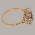 thumbnail image 4 of LBG British Made 18k Rose Gold Natural Amethyst & Cultured Pearl Womens Promise Ring - 33 size options - Size 7.75, 4 of 6