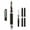 Purple, variant on Goldenritt Sketchwriter Victoria Fountain Pen - Includes Triple-Section Titanium Nib for Writing & Sketching - [Brushed Silver - Medium]