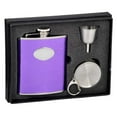 thumbnail image 3 of Visol Products Leather Stainless Steel Stellar Flask Gift Set, 3 of 4
