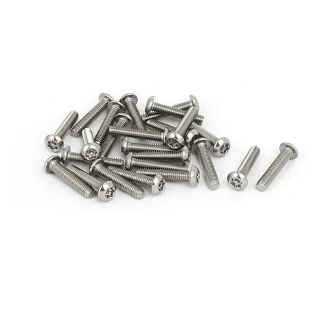 

M4x20mm 304 Stainless Steel Button Head Torx Security Tamper Proof Screws 25pcs