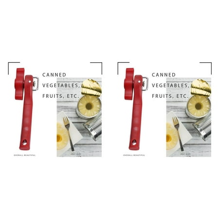 

2Pcs Plastic Professional Kitchen Tool Safety Manual Can Cut Side Opener Hand-actuated Knife Grip Easy Opener for Cans Lid