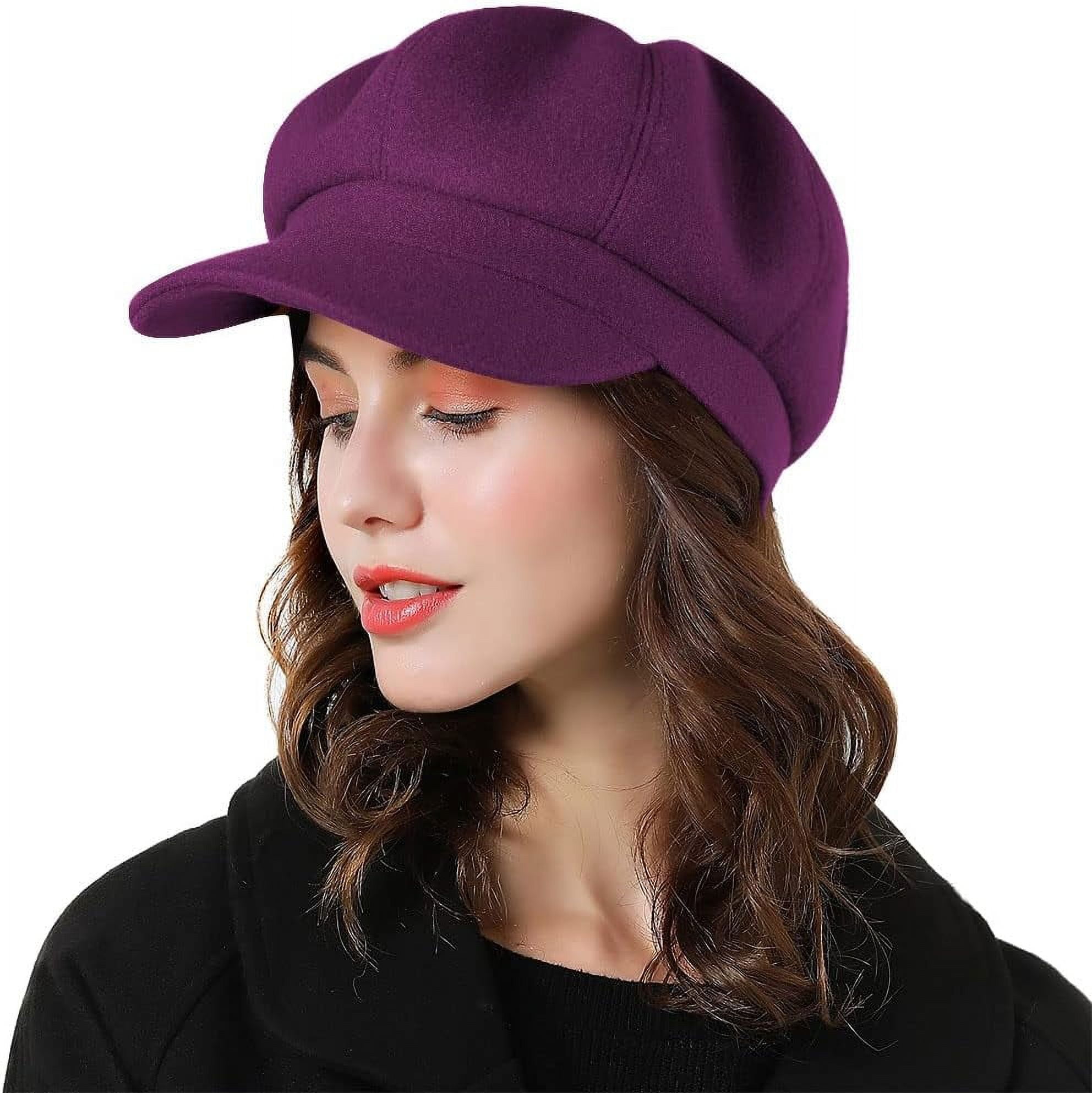 Women Beret Newsboy Hat French Wool Cap Classic Autumn 