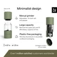 thumbnail image 4 of LARS NYSØM Salt and Pepper Grinder Set I Salt and Pepper Mills with Adjustable Ceramic Grinder 2 pieces I Manual Design Spice Mill Set (Sage Green), 4 of 7