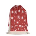 thumbnail image 2 of Christmas Bags Drawstring,Red Christmas Snowflake Pattern Large Xmas Christmas Gift Bags,Reusable for Xmas and New Year Party Favors and Supplies,27.6" X 19.7", 2 of 5