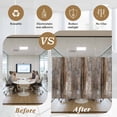 thumbnail image 6 of Brown Window Privacy Film, Retro Oil Painting Modern Abstract Art Aesthetics Static Cling UV Sun Blocking Tint Film Heat Control Windows Films for Bedroom Bathroom, Window Stickers 23.6"x59", 6 of 8