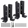 thumbnail image 1 of 4Pcs Adjustable Deck Post Anchor Base Brackets Fence for Pergola Fence Railing Mailbox Pavilion Garden Tool, 1 of 5
