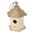 Lanhui Outside Wooden Bird House, Ventilation Hanging Bird House for
