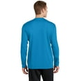 thumbnail image 2 of Sport-Tek RacerMesh Long Sleeve Tee (ST340LS) Pond Blue, M, 2 of 2