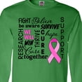 thumbnail image 4 of Inktastic Breast Cancer- Together We Will Win Long Sleeve T-Shirt, 4 of 5