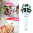 thumbnail image 6 of Fake Flower Bouquet Wedding Bouquet Holder Foam Floral Handle Holder Bridal Bouquet Holders For Fresh And Artificial Flower Arrangements Wedding Gardening,White Household Imitation, 6 of 8