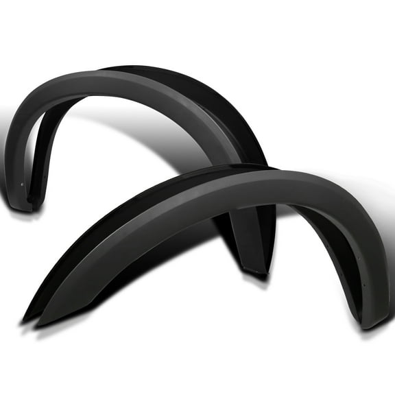 Spec-D Tuning 4PC Matte Black Front   Rear Textured Fender Flares Compatible with 1999-2007 Ford F250 F350 F450 Super Duty