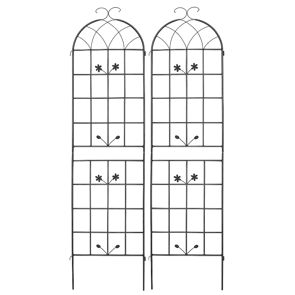 Garden Trellis, 2 Pack Metal Trellis for Climbing Plants, Indoor/Outdoor Plant Trellis for Potted Plants, House Plants, Climbing Vines, Flowers and Vegetables