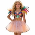 thumbnail image 3 of Girls' European-Style Rainbow Sequin Tutu Skirt – Star & Moon Layered Flared Party Skirt for Carnival, Daily Play & Kids (3-11Y), 3 of 3