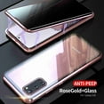 thumbnail image 1 of Dteck Case For Samsung S20 Ultra 5G（6.9 inch）, Anti-Peeping Magnetic Case, Anti-Spy Privacy Screen Double Sided Tempered Glass Cover, Anti-peep Adsorption Metal Bumper Cases, rosegold, 1 of 1