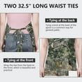 thumbnail image 6 of Snow Camo Tree Trunks Pattern Apron-Garden Aprons for Women with Pockets-Cotton Linen Waterproof Kitchen Cooking Gardening Aprons Adjustable for Kitchen,Cooking,BBQ and Salon 33x27 Inch, 6 of 7