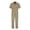 Khaki, variant on 3339L Short Sleeve Coverall - Long Sizes - Dark Navy - LT