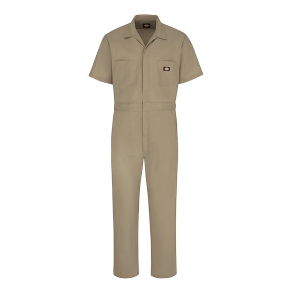 Dickies 3339L Short Sleeve Coverall - Long Sizes - Khaki - XLT