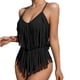 thumbnail image 1 of Trajes de Baño de Mujer Más Tamaño Acolchado Superposición Impresión Bikini Set, Traje de Baño Sexy de Alta Elasticidad, 1 of 3